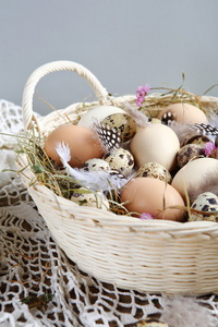 一篮子的复活节彩蛋