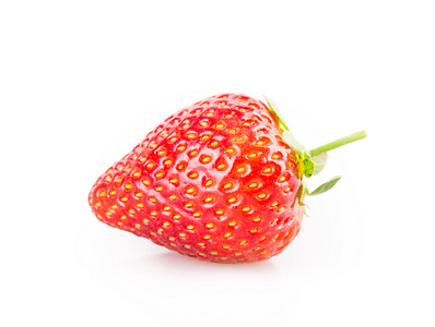 在特写镜头中的美丽成熟草莓