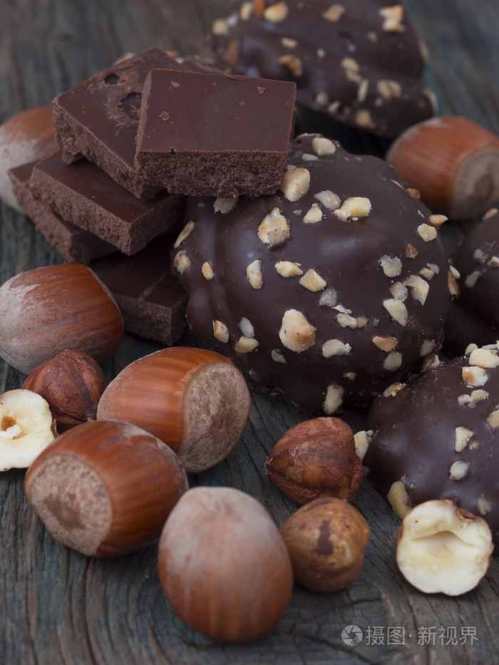 巧克力榛子照片-正版商用图片1i9tju-摄图新视界