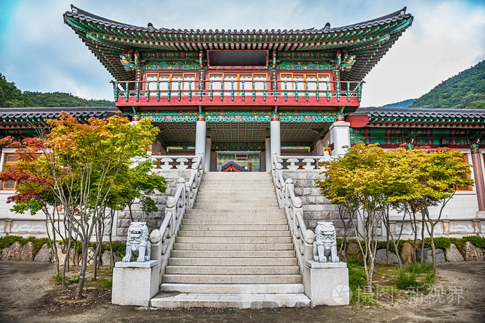 在韩国传统建筑老建筑宫殿