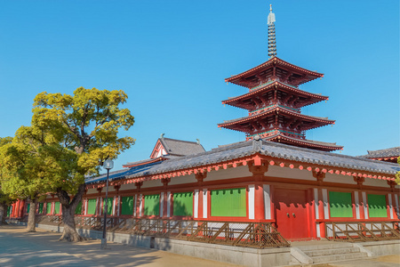 在日本大阪举行的四天王寺