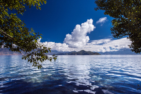 泸沽湖湖，云南，中国