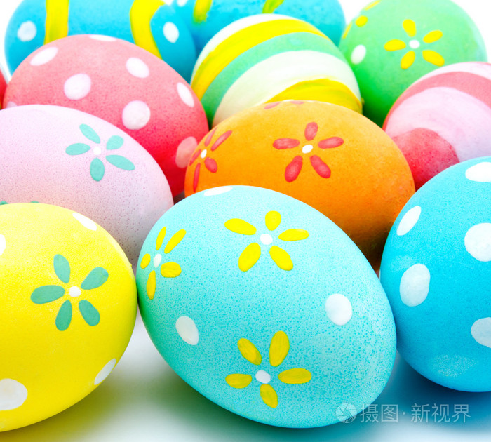 手工制作复活节彩蛋孤立