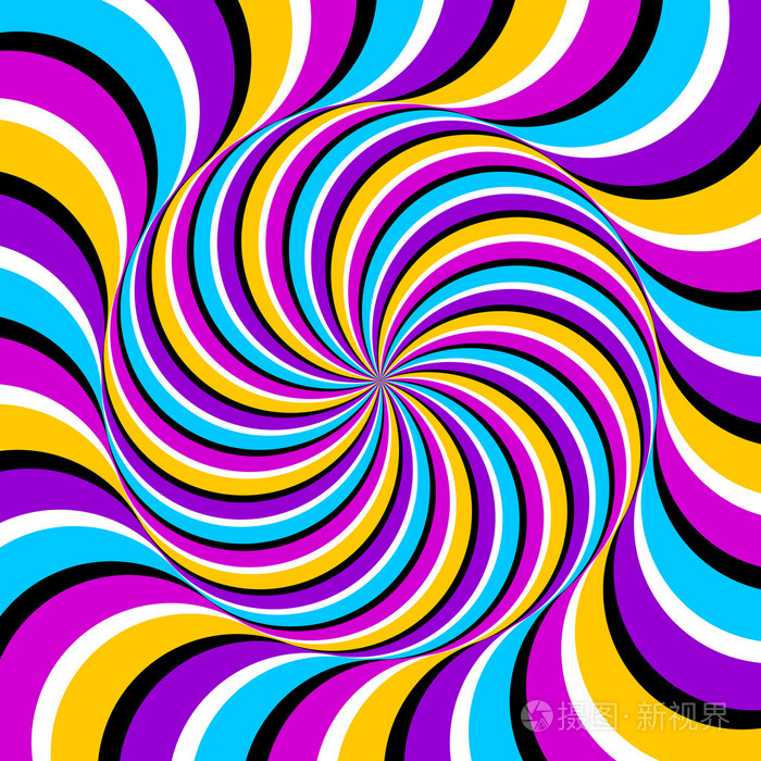 彩色球体永久运动(旋转错觉)