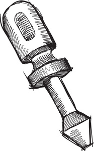 螺丝刀涂鸦图片