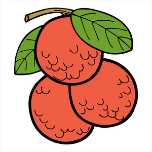 水彩荔枝图片-水彩荔枝素材-水彩荔枝插画-摄图新视界