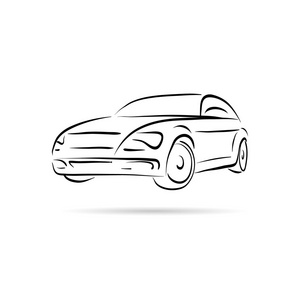 汽车抽象矢量设计概念照片