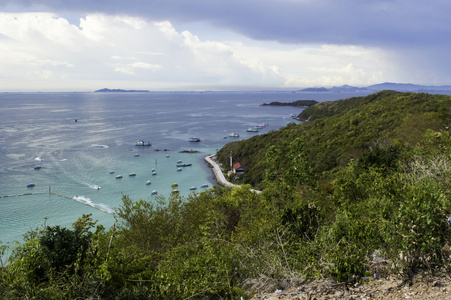 koh 柯兰岛热带海滩在芭堤雅市