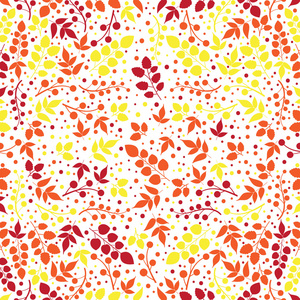在叶子主题上的彩色的图案。叶子的秋天模式。可以用于壁纸 图案填充 web 页面背景，表面纹理。精彩的秋季纹理