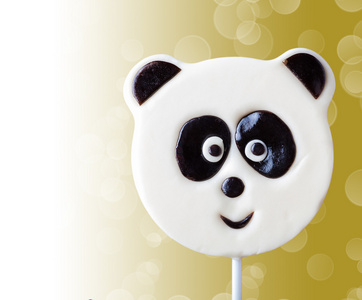 棒棒糖的熊猫形式