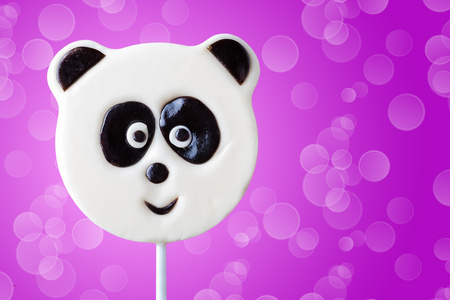 棒棒糖的熊猫形式