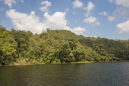 淡水湖泊，水坝存储水kiewlom南邦府