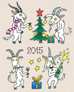 山羊为新 2015 年