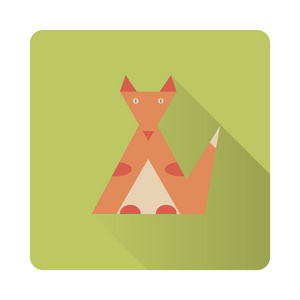 红狐狸平面图标