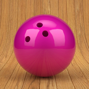 粉红色的保龄球球