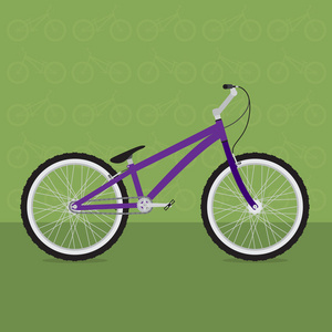 矢量彩色自行车的各种类型
