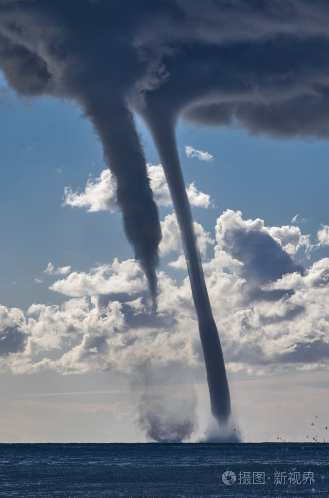 在地中海的龙卷风