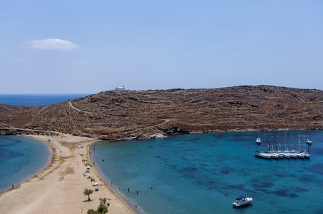 神奇的美景，在 Kolona，Kythnos 岛，希腊基克拉泽斯