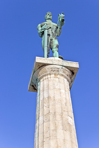贝尔格莱德S 的维克托或雕像的胜利象征的雕像
