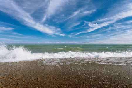 在雅尔塔的海岸线海海岸风光