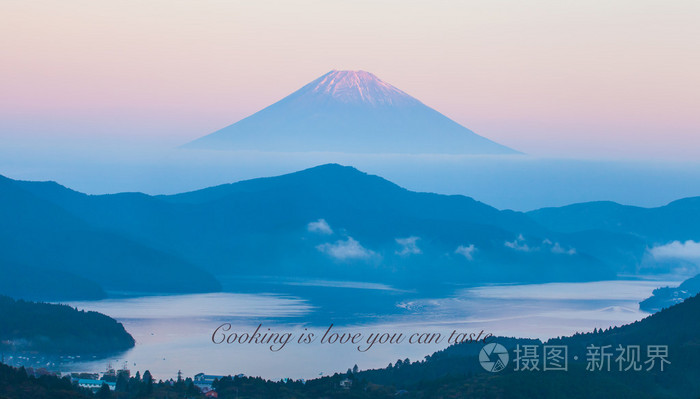 富士山和湖