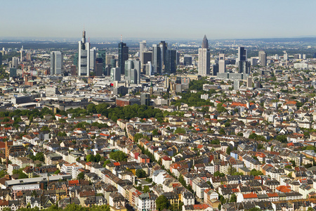 法兰克福的全景panorma Frankfurtu