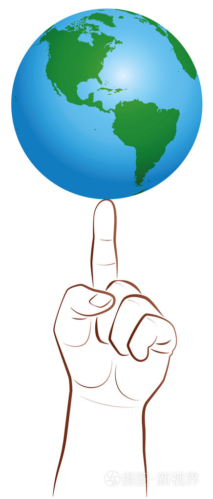 全球玩家手指行星地球