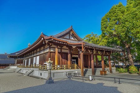 在日本大阪举行的四天王寺 Taisahiden 大厅