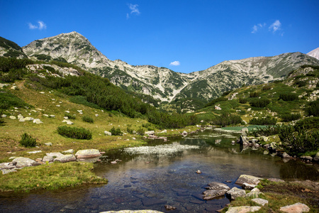 Hvoynati 峰值和山区河流，皮林山