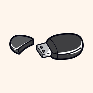 计算机相关设备 usb 主题元素