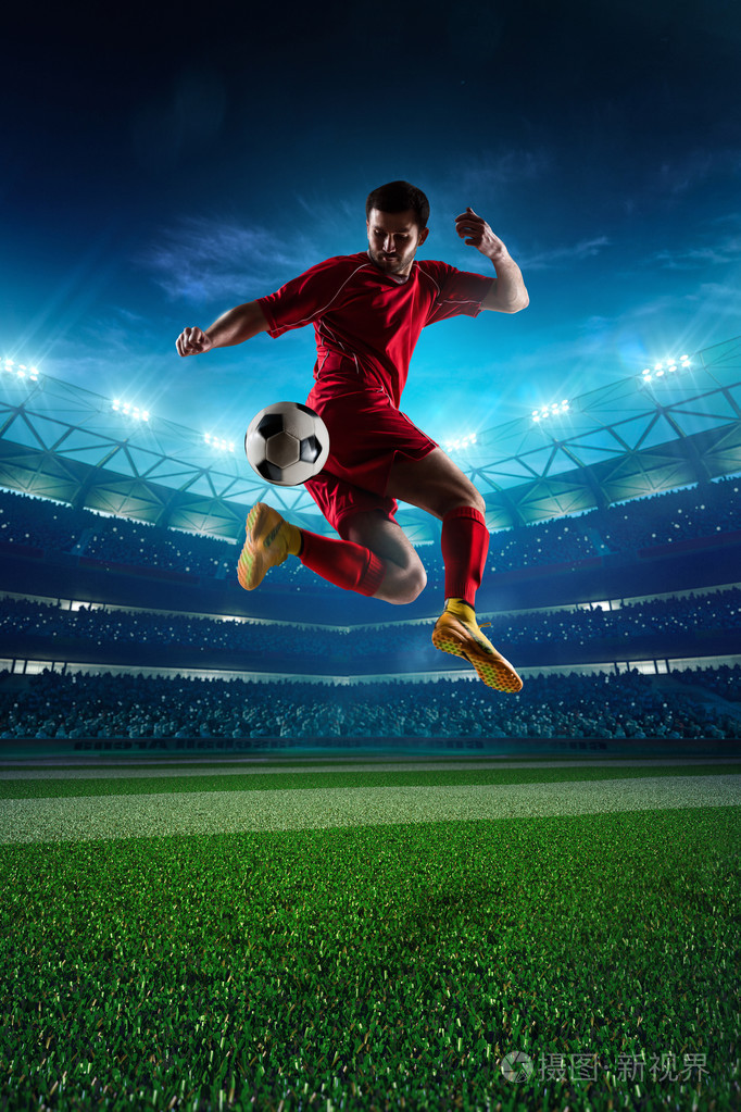 足球队员在行动照片-正版商用图片1icu5p-摄图新视界