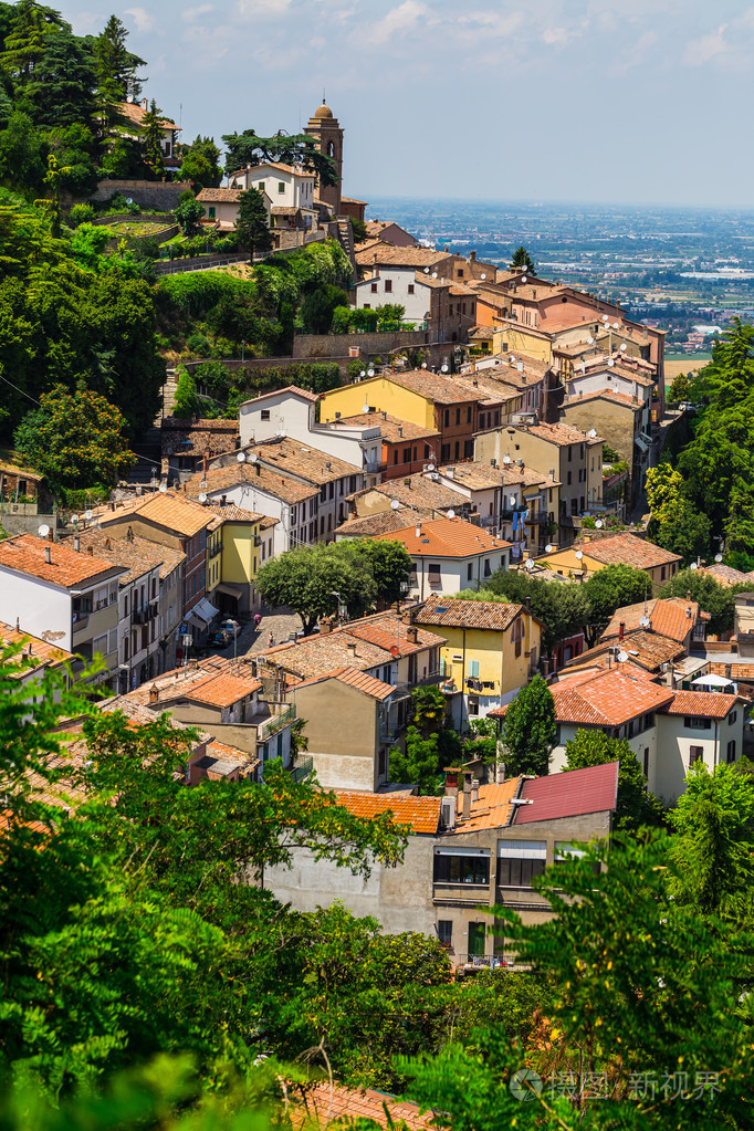 景观与在意大利的房子