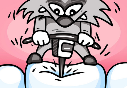 卡通蛀牙图片-卡通蛀牙素材-卡通蛀牙插画-摄图新视界