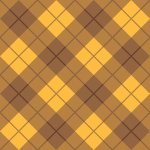 黄色格纹偏置的格纹图案,棕色和黄色照片