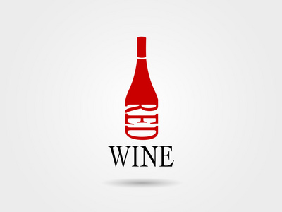 时尚品牌符号的葡萄酒瓶图片