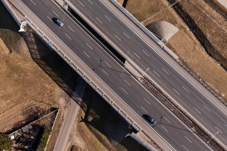 鸟瞰的公路