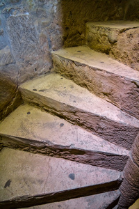 特写中世纪楼梯