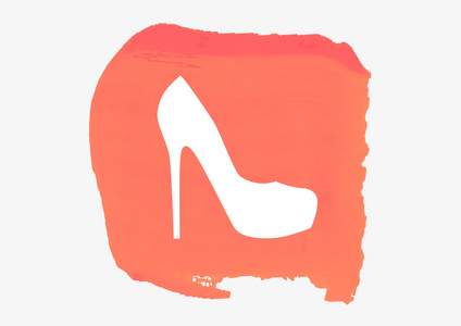女性的鞋子，web 图标