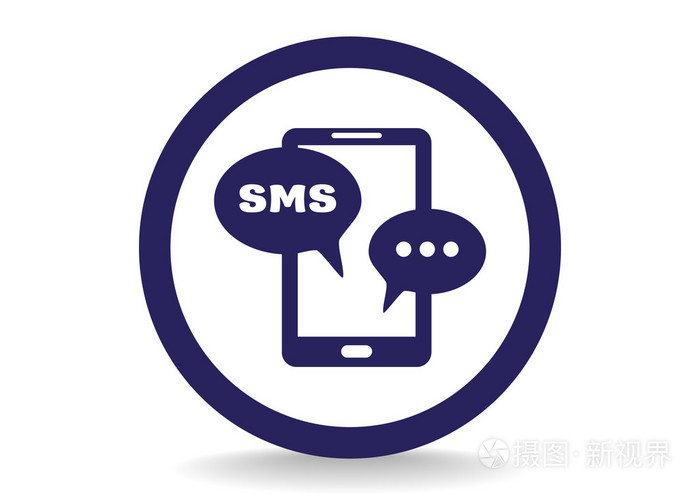 sms 的移动电话上