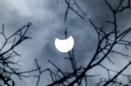 部分 Solareclipse 2015年3月20日