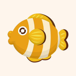 海洋动物鱼动漫主题元素照片
