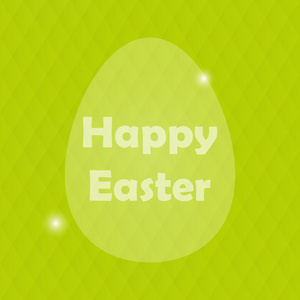 鸡蛋与模糊快乐复活节贺卡绿色背景