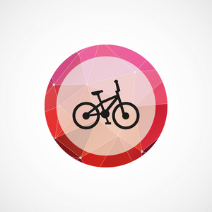 自行车圈粉红色三角背景 ico