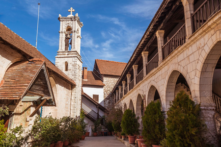 Chrysorrogiatissa 修道院。塞浦路斯帕福斯区