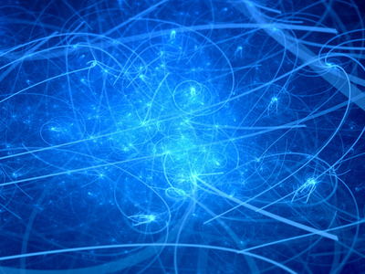 蓝色发光曲线的新技术照片