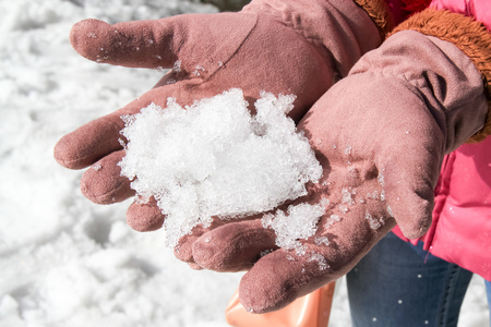 雪在手中图片