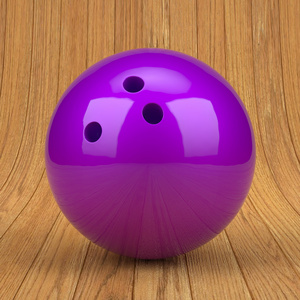 紫色的保龄球