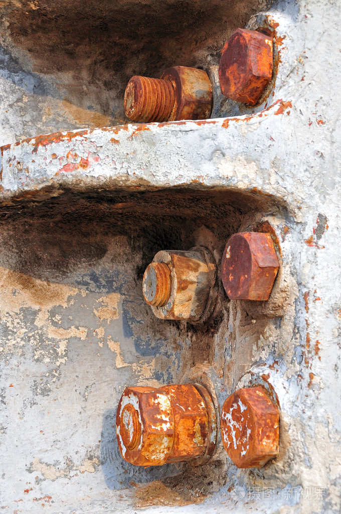 机器上生锈的铁捻