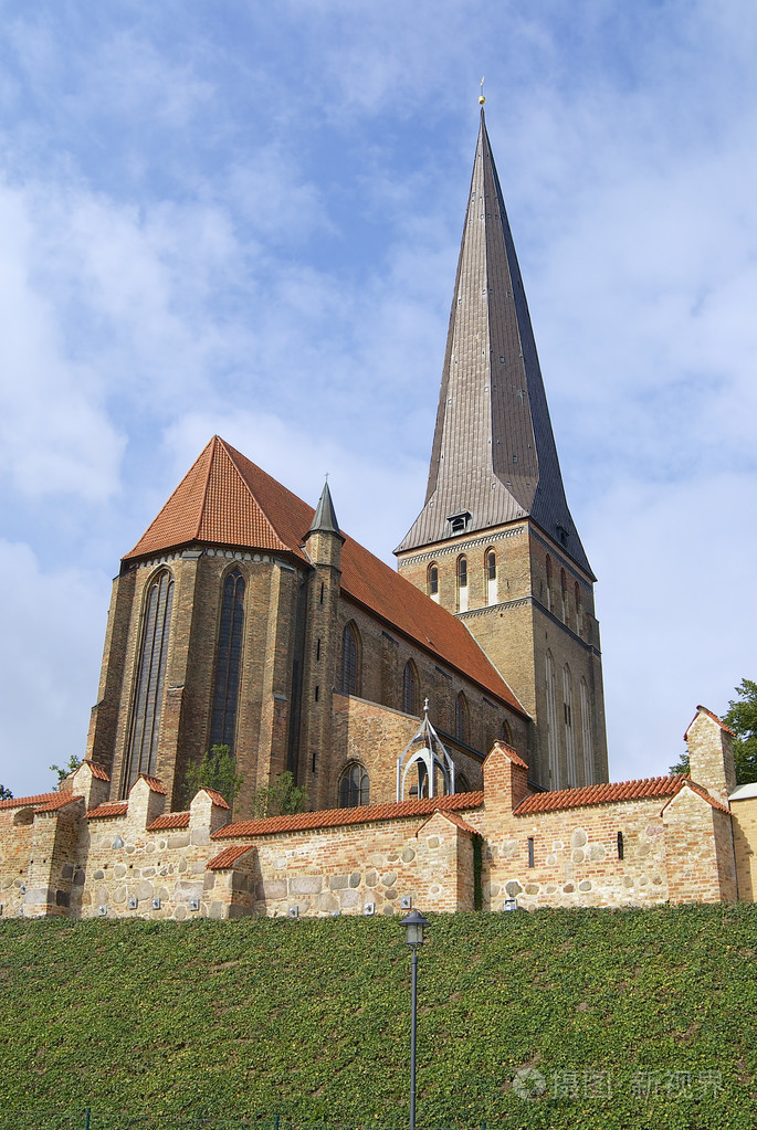 外部的圣伯多禄教堂在罗斯托克,德国