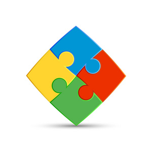 四块拼图图图片